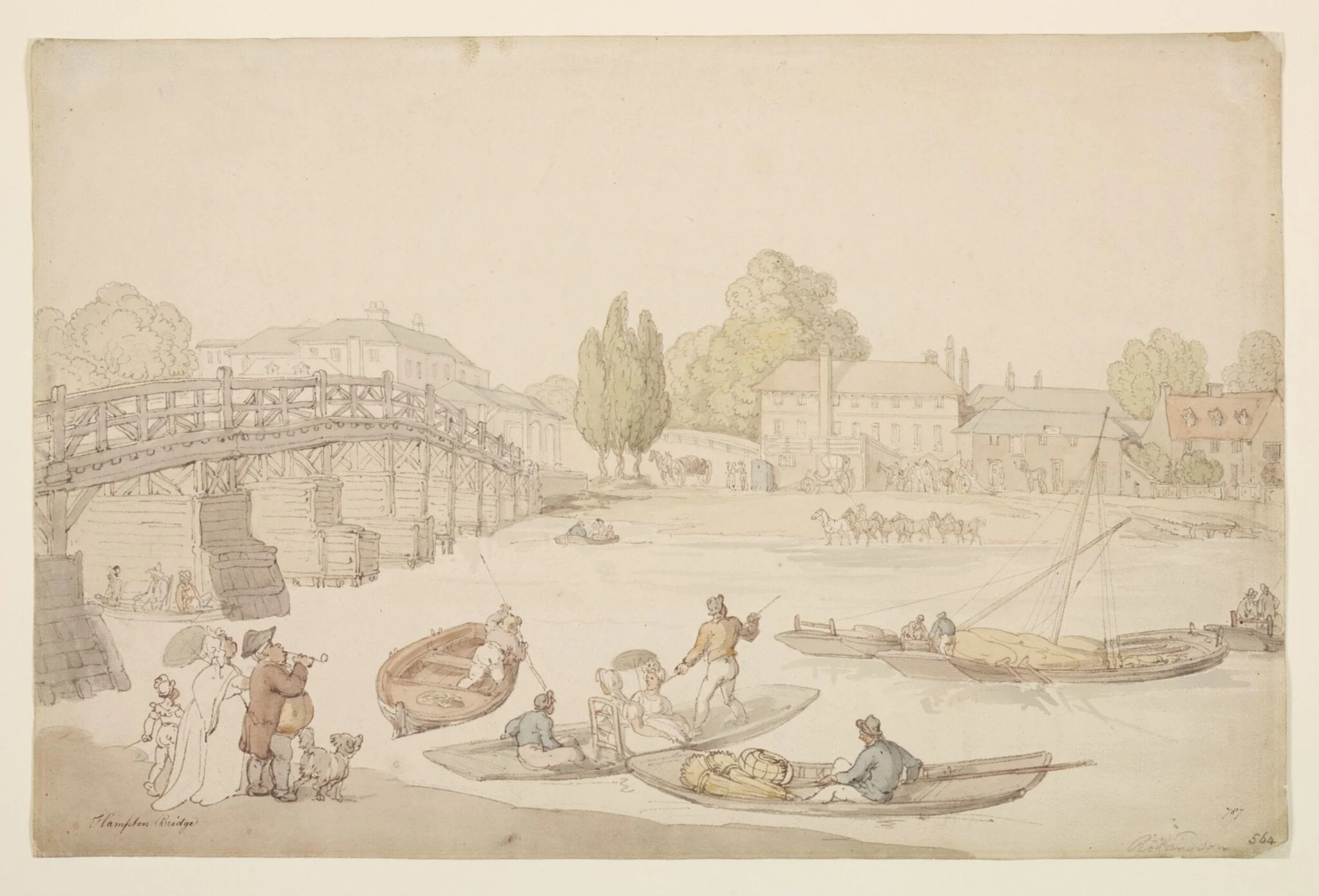 Untitled, by Thomas Rowlandson, watercolor, 1750