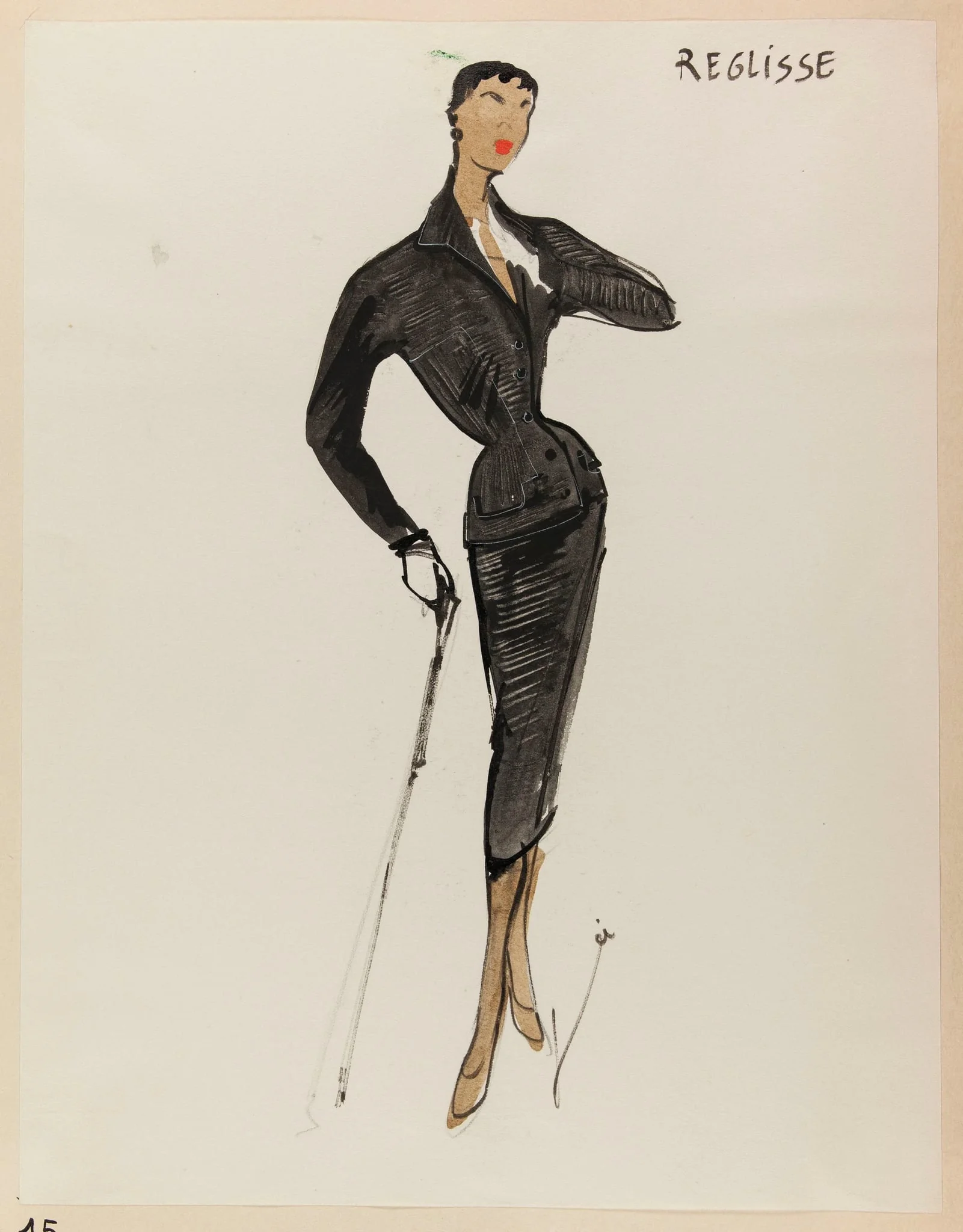 Réglisse, by Carven, 1952