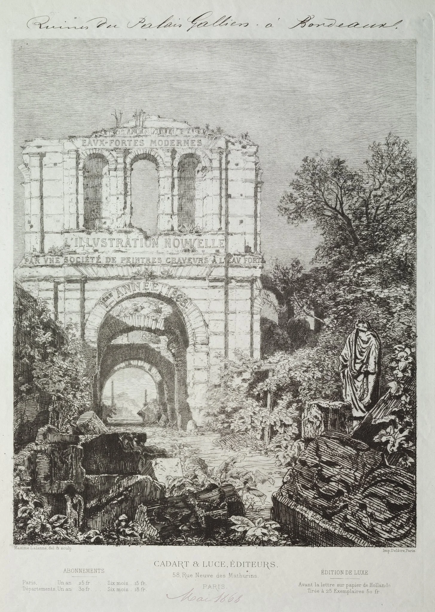 Ruins of the Gallien Palace in Bordeaux