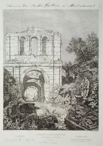 Ruins of the Gallien Palace in Bordeaux