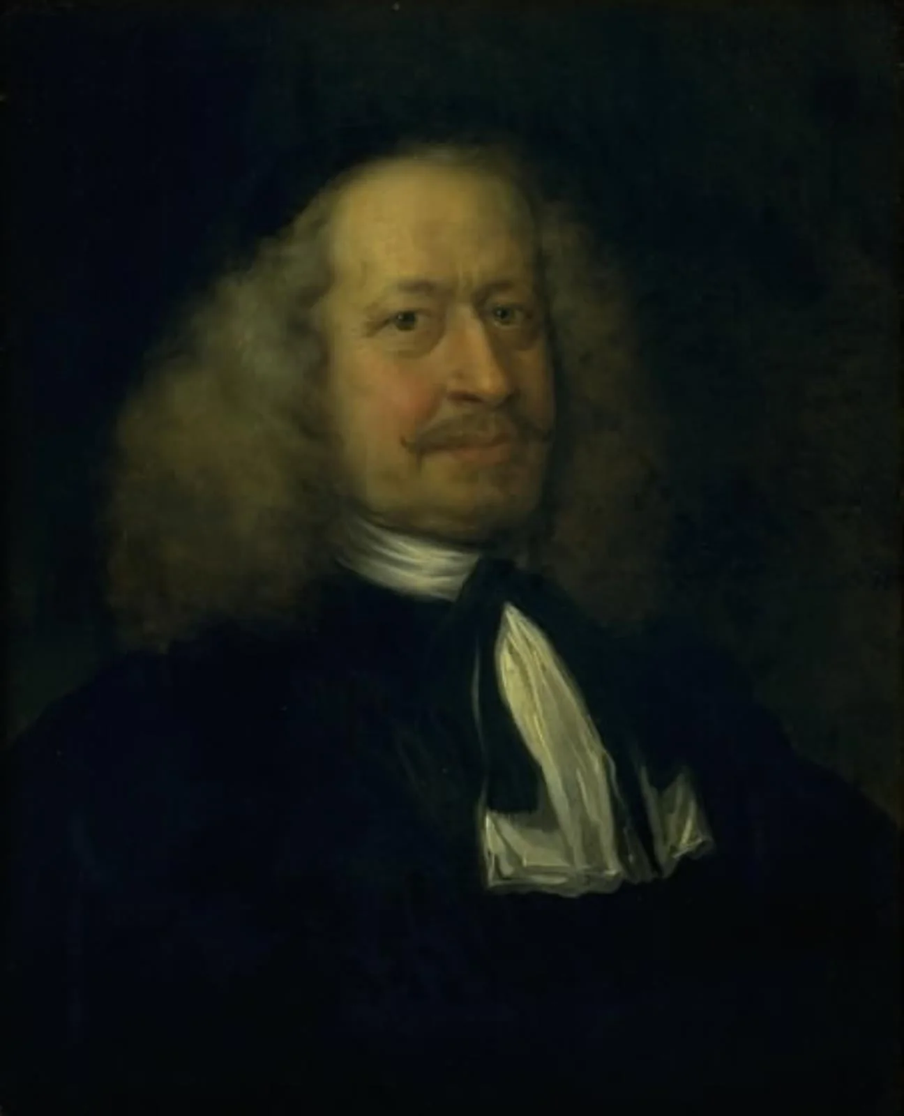Portrait of Adam Olearius, Librarian to the Court at Gottorp, by Unknown, unspecified, 1669