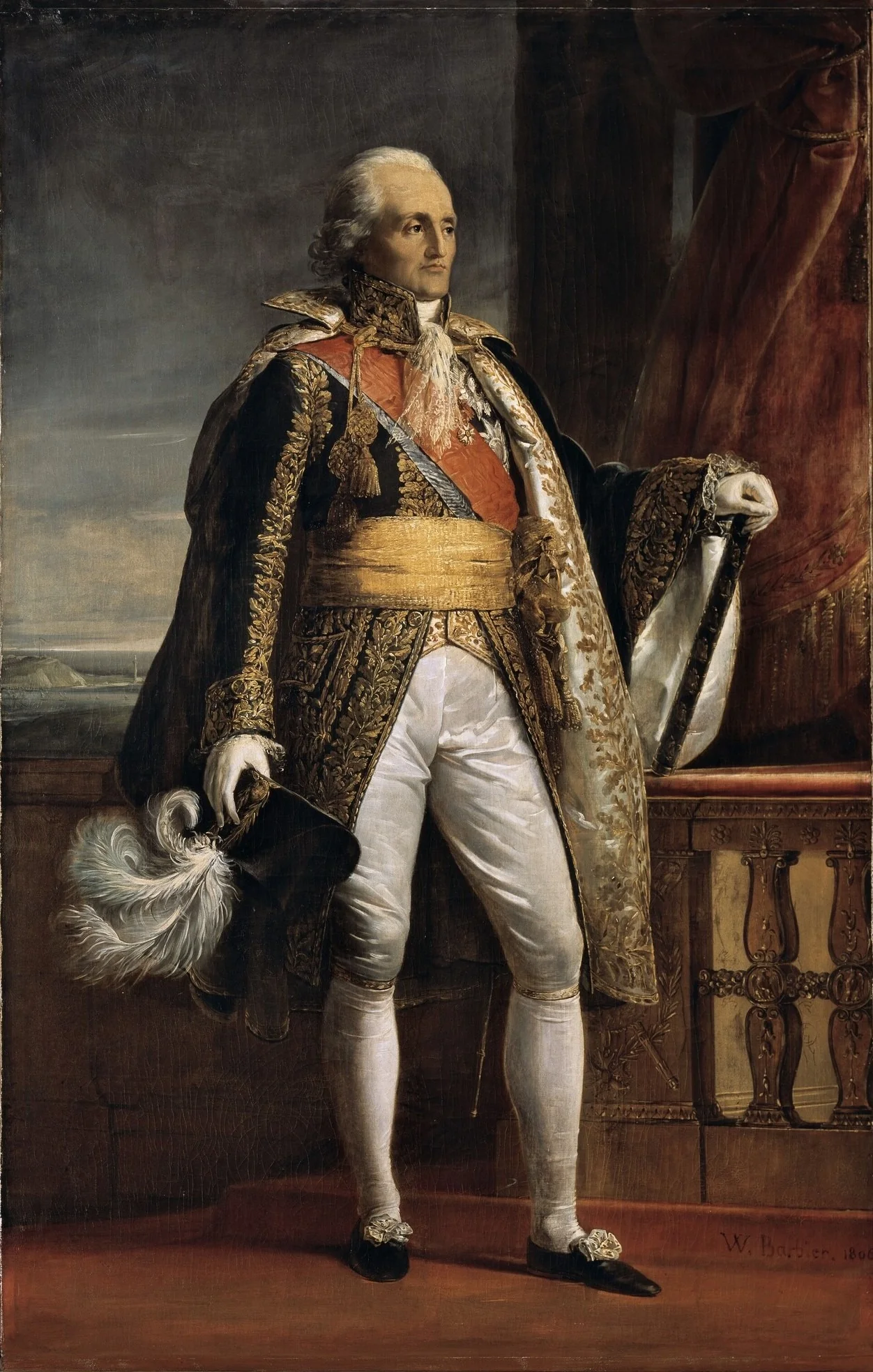 Bon Adrien Jeannot de Moncey, Duc de Conegliano, Marshal of France, by Jacques-Luc Barbier-Walbonne, oil, 1806