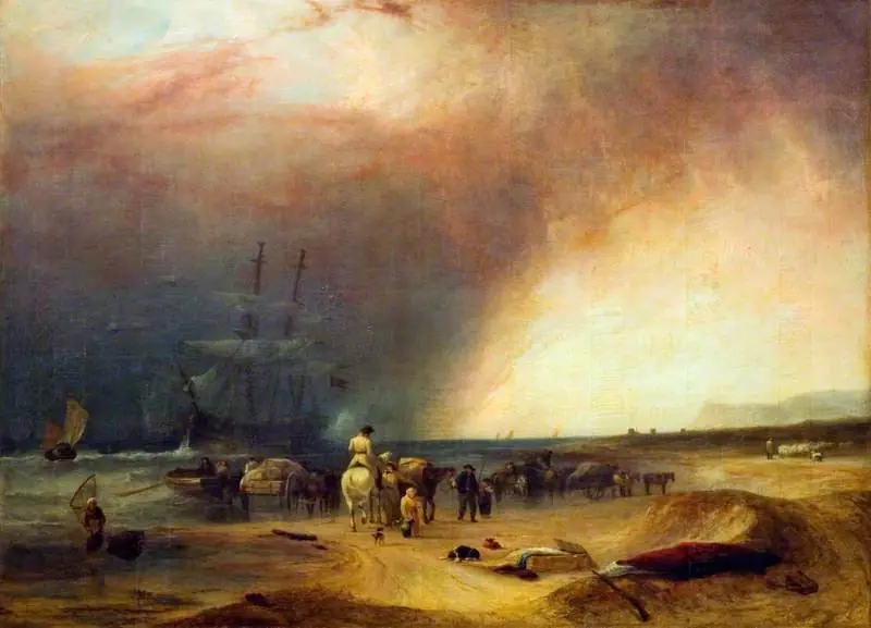 Coast Scene, Stormy Effect
