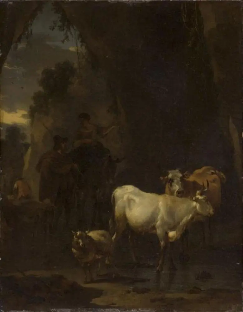 A Shepherd and a Shepherdess with Animals