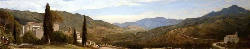 A Panoramic View near Rome, by Charles Lock Eastlake, unspecified, 1818