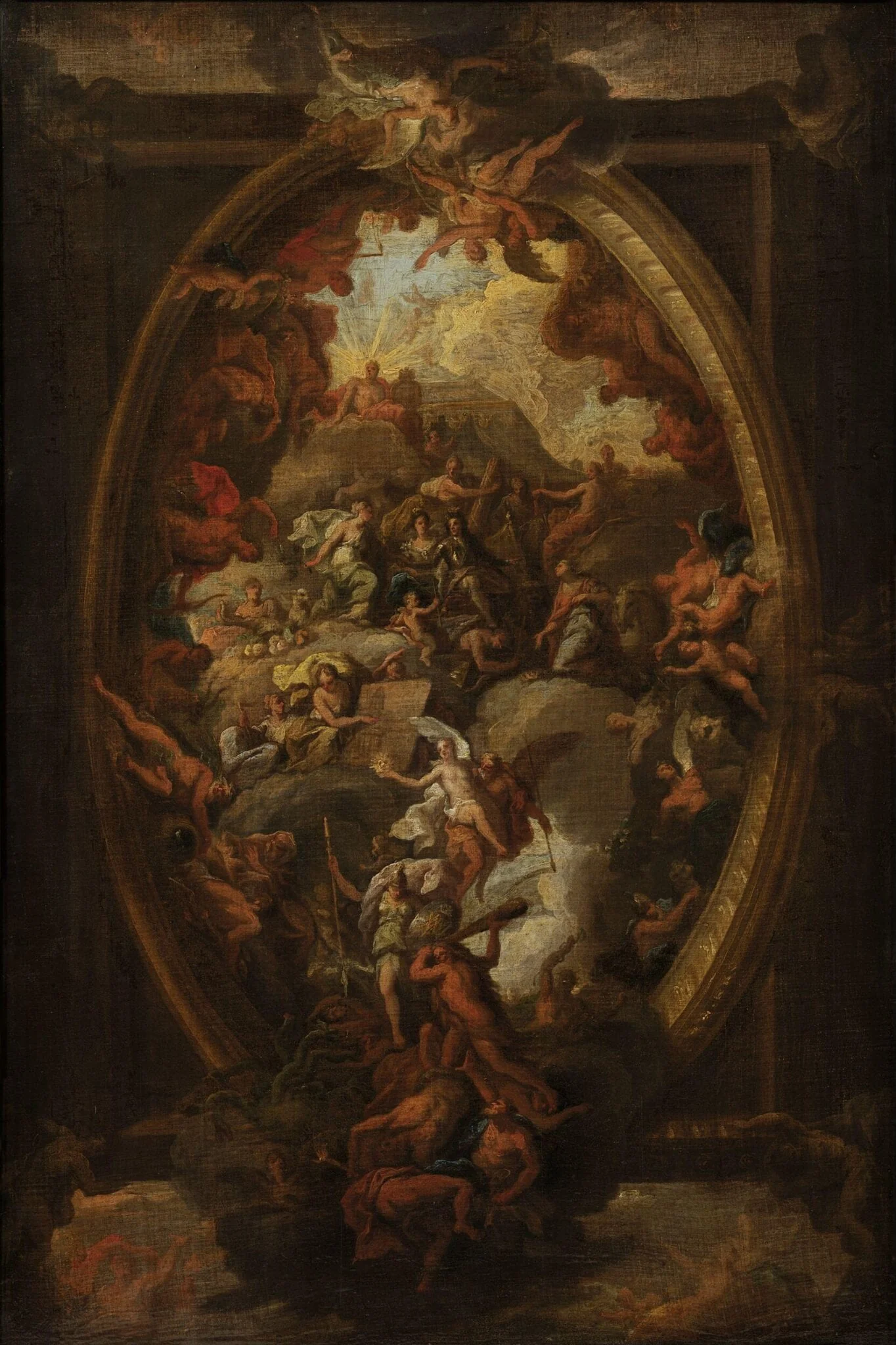 William and Mary Presenting the Cap of Liberty to Europe (sketch for the painted ceiling of the Great Hall, Greenwich Hospital)