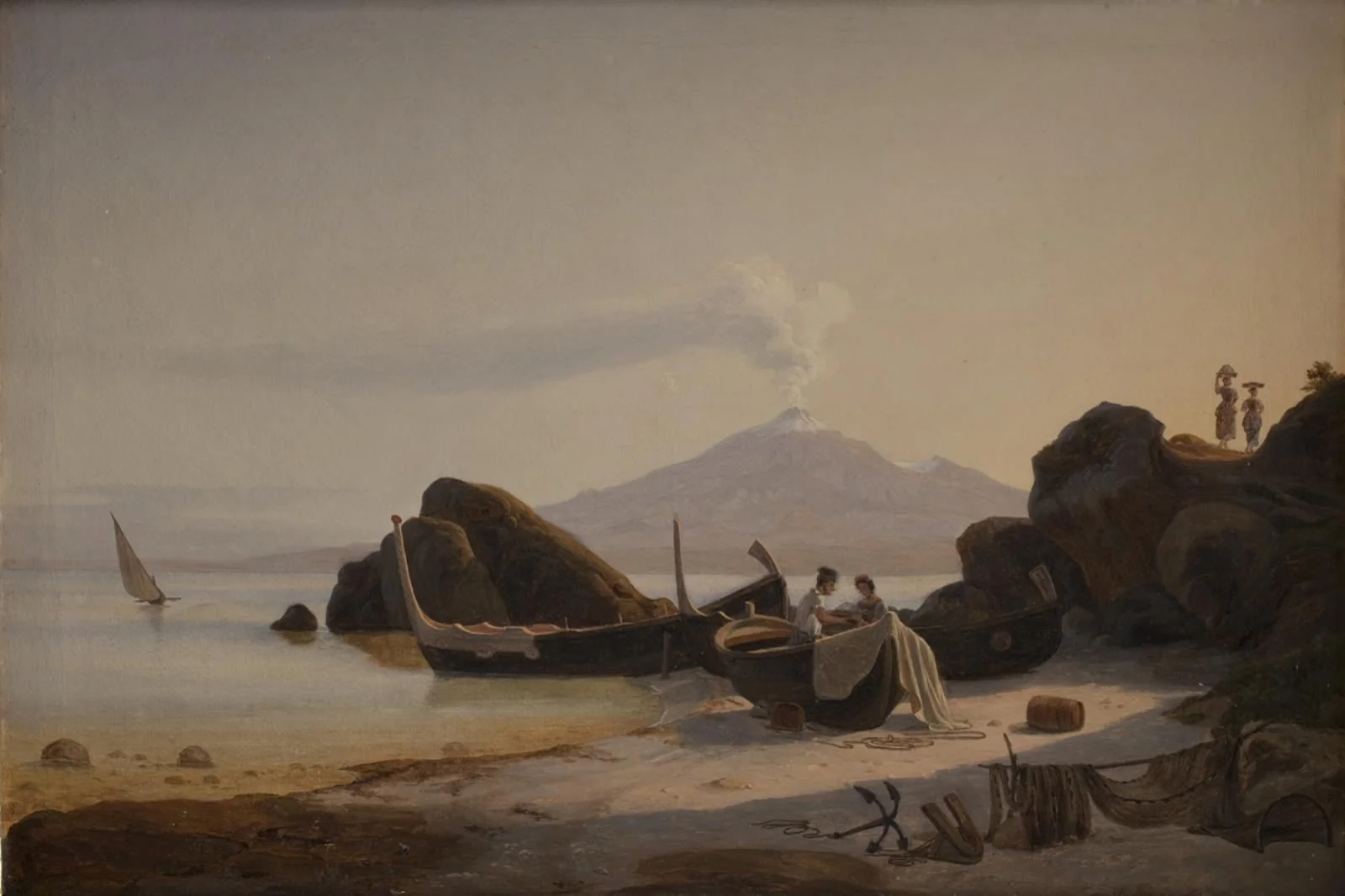 A Coast. Sicily, by Unknown, 1832