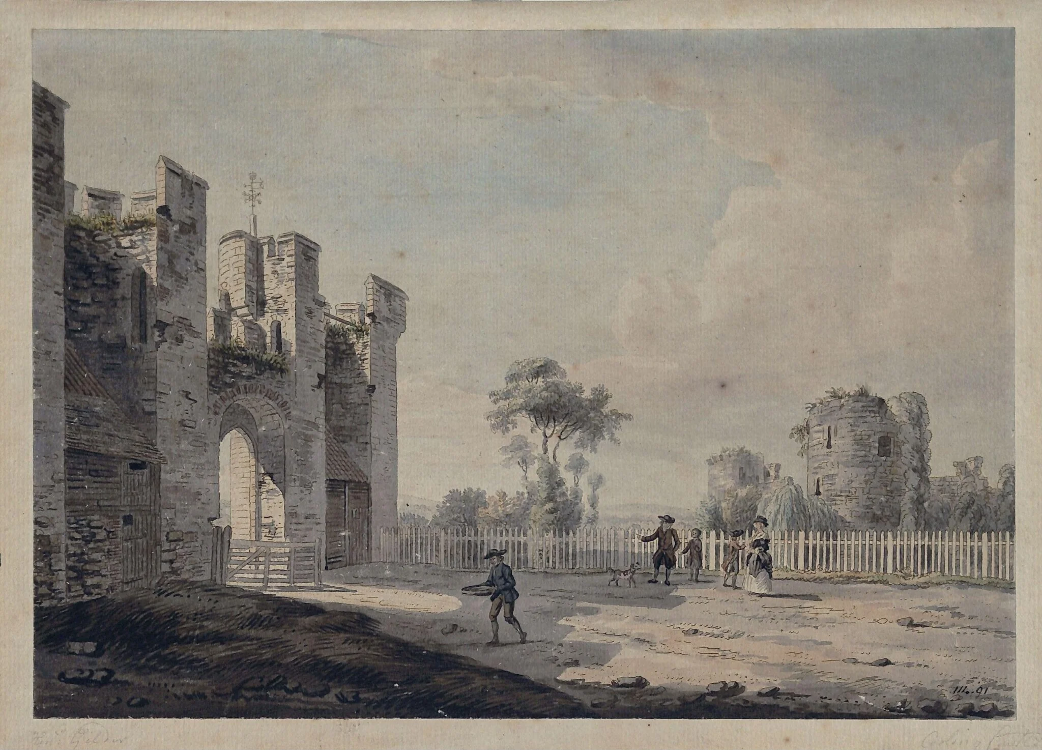 Interior view of the ruins of Cowling (or Cooling) Castle, Kent