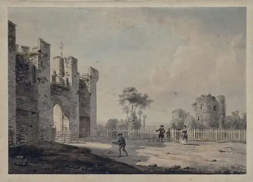 Interior view of the ruins of Cowling (or Cooling) Castle, Kent