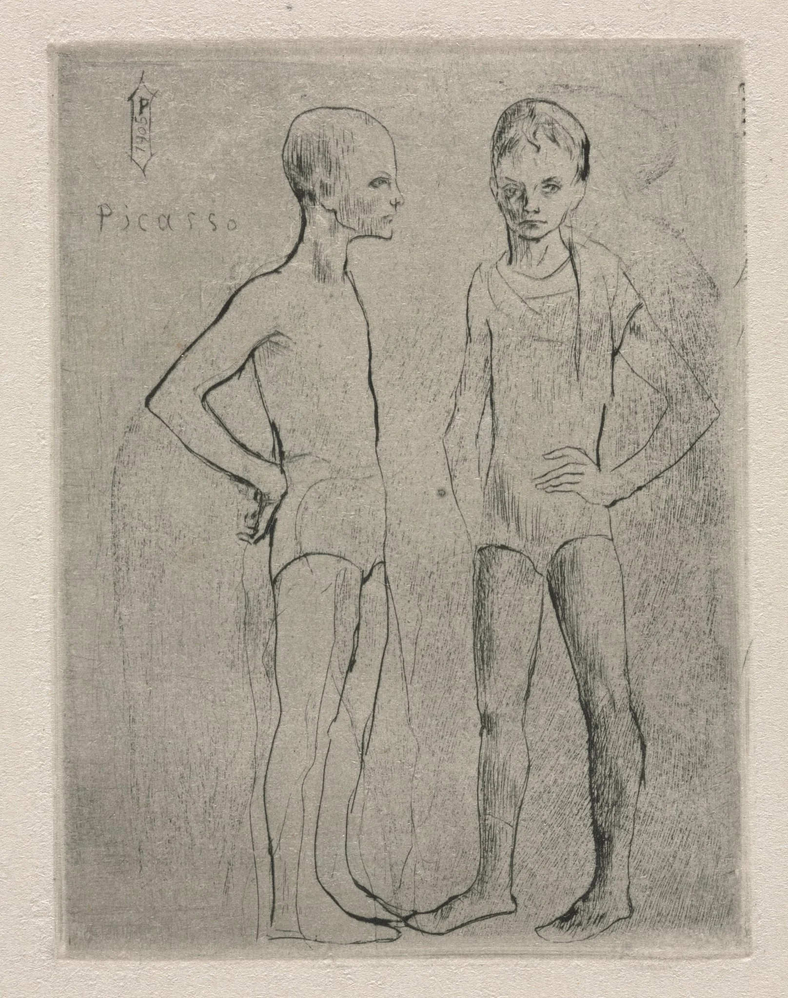 The Two Saltimbanques, by Pablo Picasso, 1905