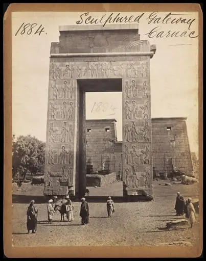 Sculptured Gateway.  Carnac
