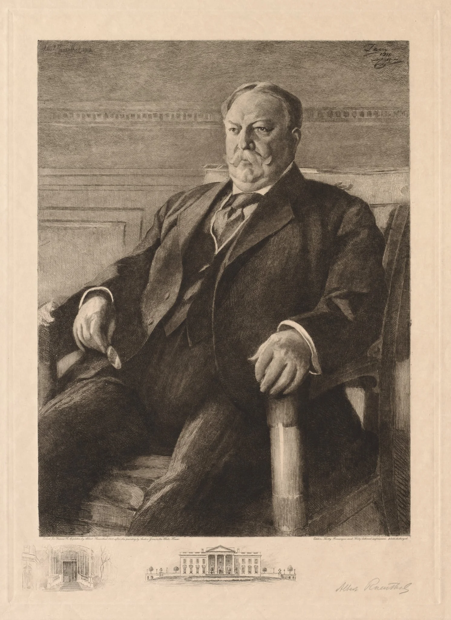 William H. Taft, by Albert Rosenthal, 1912