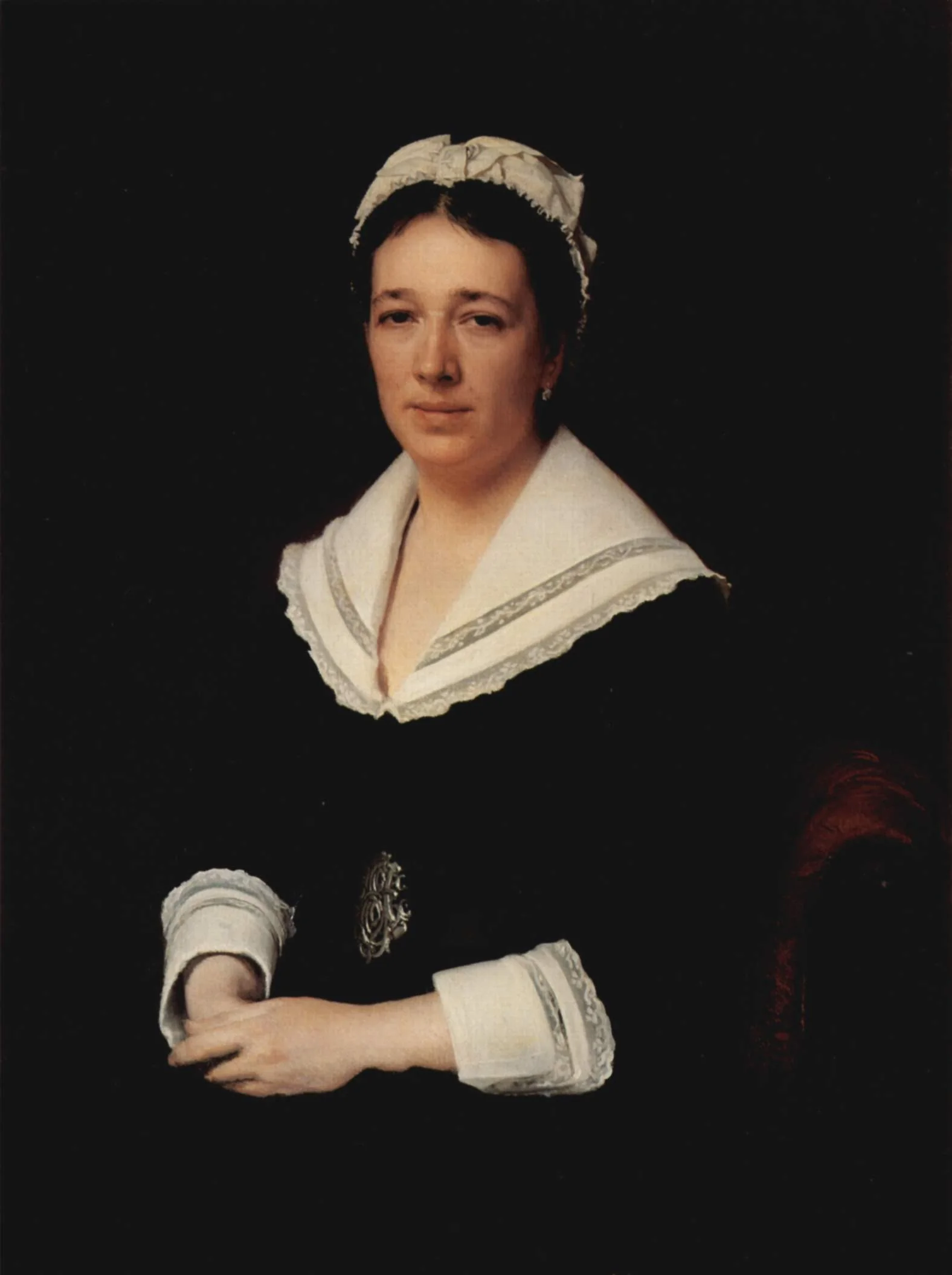 Portrait of Vera Nikolayevna Tretyakova, by Ivan Kramskoi, oil, 1890
