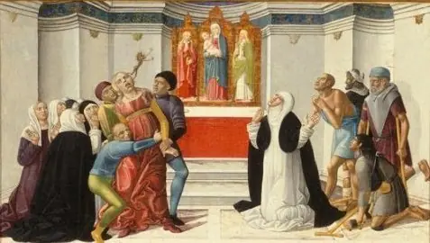 St. Catherine of Siena Exorcising a Possessed Woman
