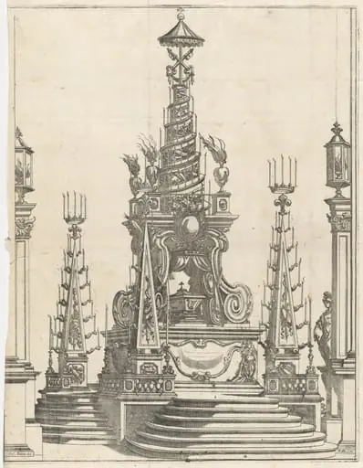 Catafalque for Ranuccio II in the Church of the Steccata