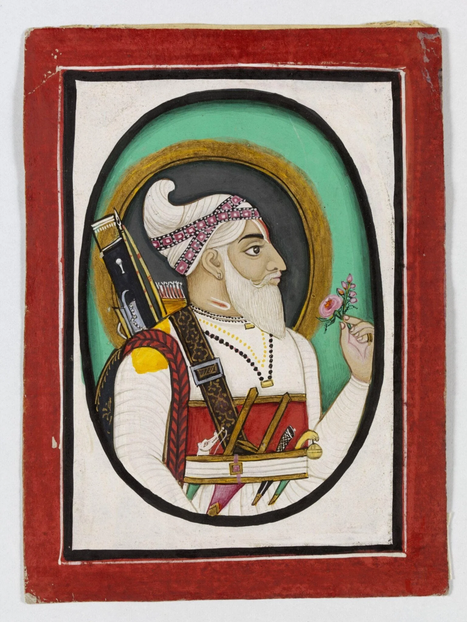 Rao Raja Umed Singh, by Unknown, paint, 1850