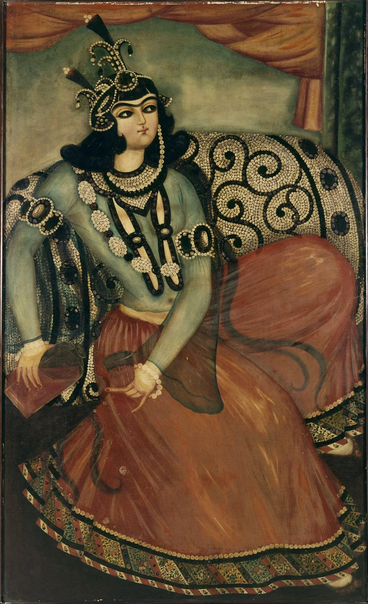 Seated Woman Pouring Wine