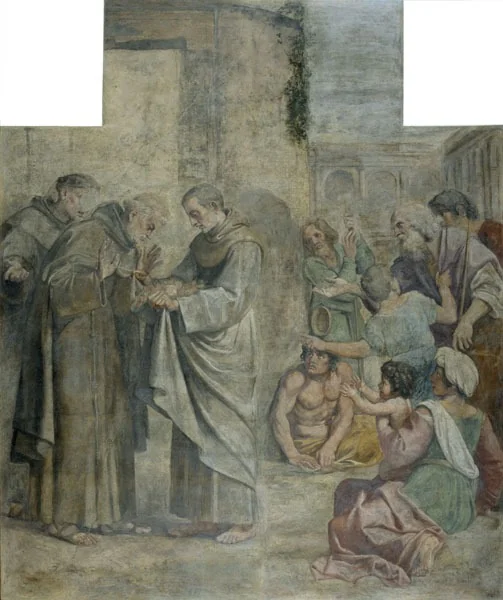Miracle of the Roses, by Unknown, unspecified, 1850