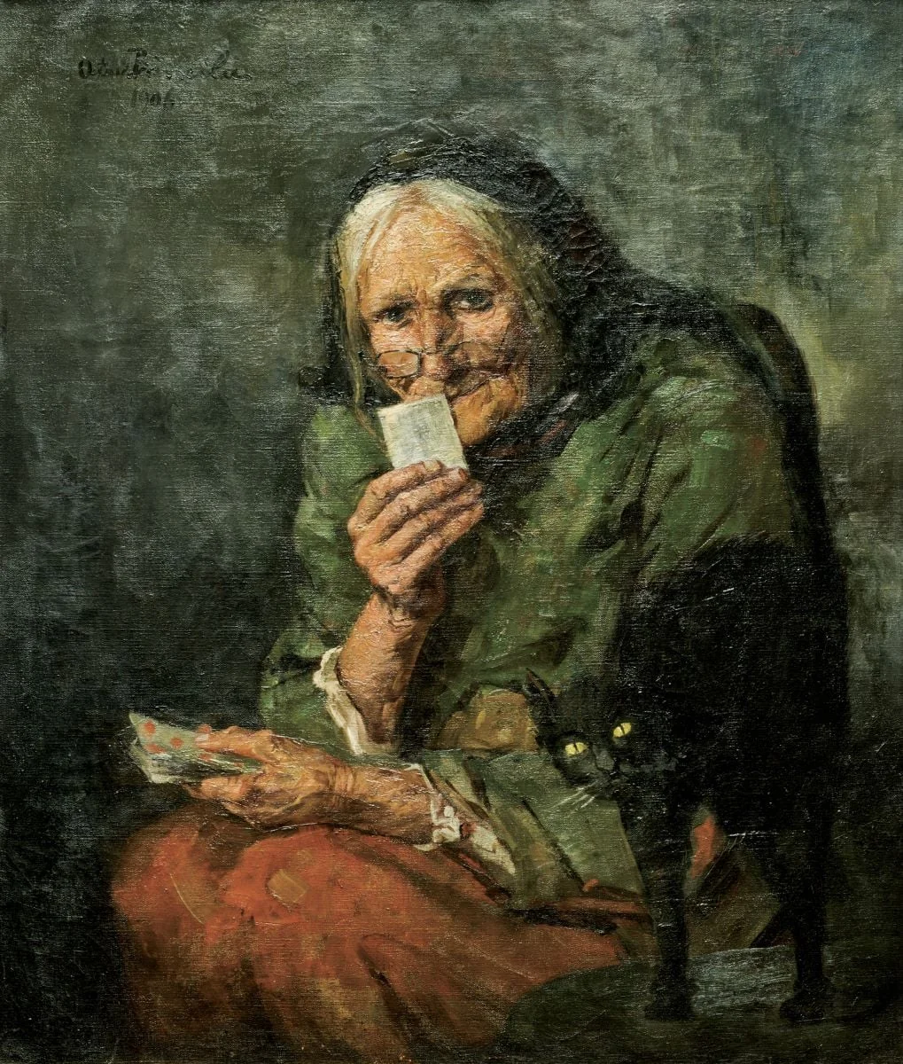 Ghicitoare, by Octav Băncilă, unspecified, 1906