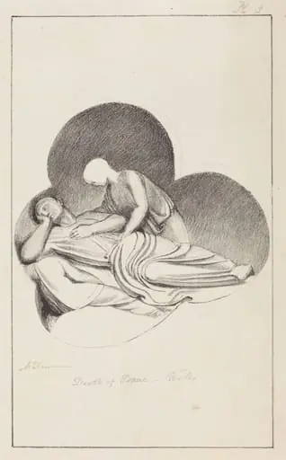 Death of Isaac, from Wells Cathedral