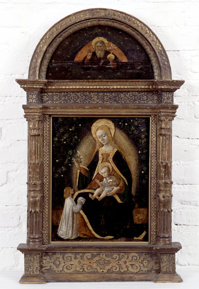 Neitsyt Maria, Jeesus-lapsi ja lahjoittaja