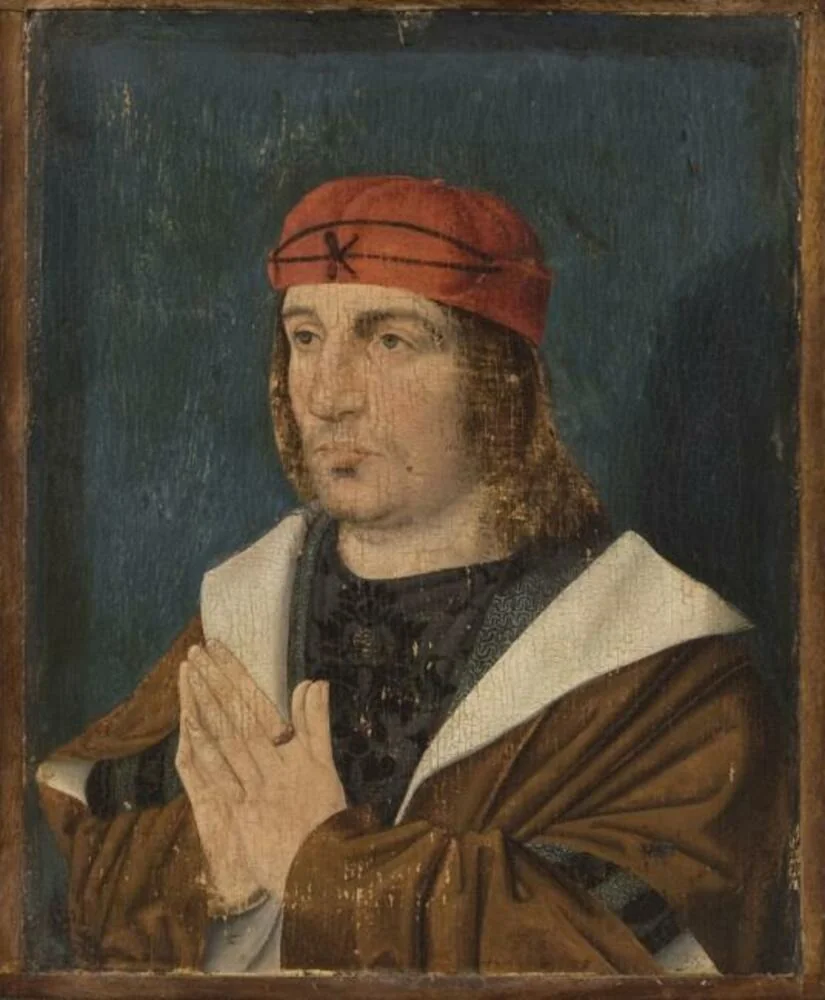 Portrait of a Man in Prayer, by Unknown, oil, 1490