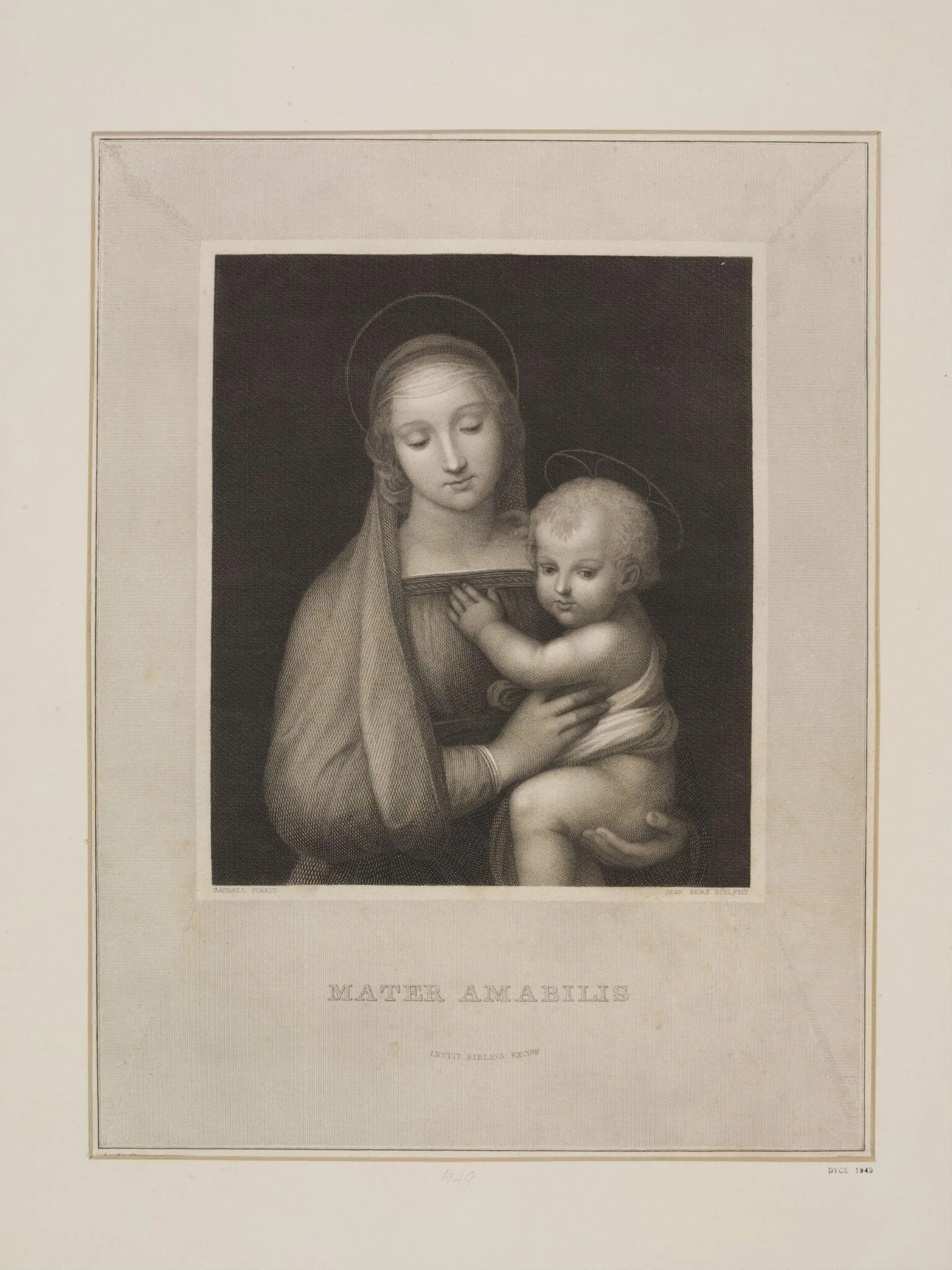 Mater Amabilis, by Johann Georg Serz, 1850