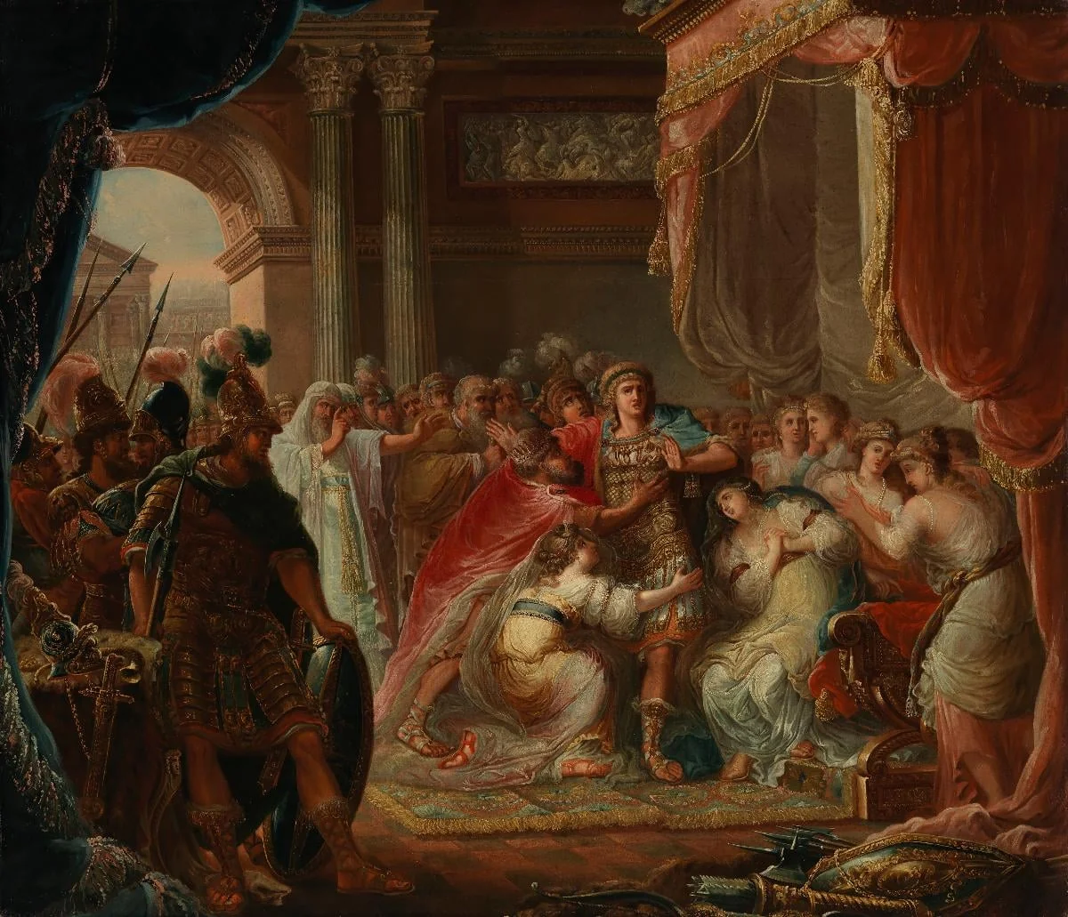 Prinssi Meleager kieltäytyy taistelemasta maan vihollisia vastaan, kopio Jonas Åkerströmin mukaan, by F. F. Sedmigradsky, unspecified