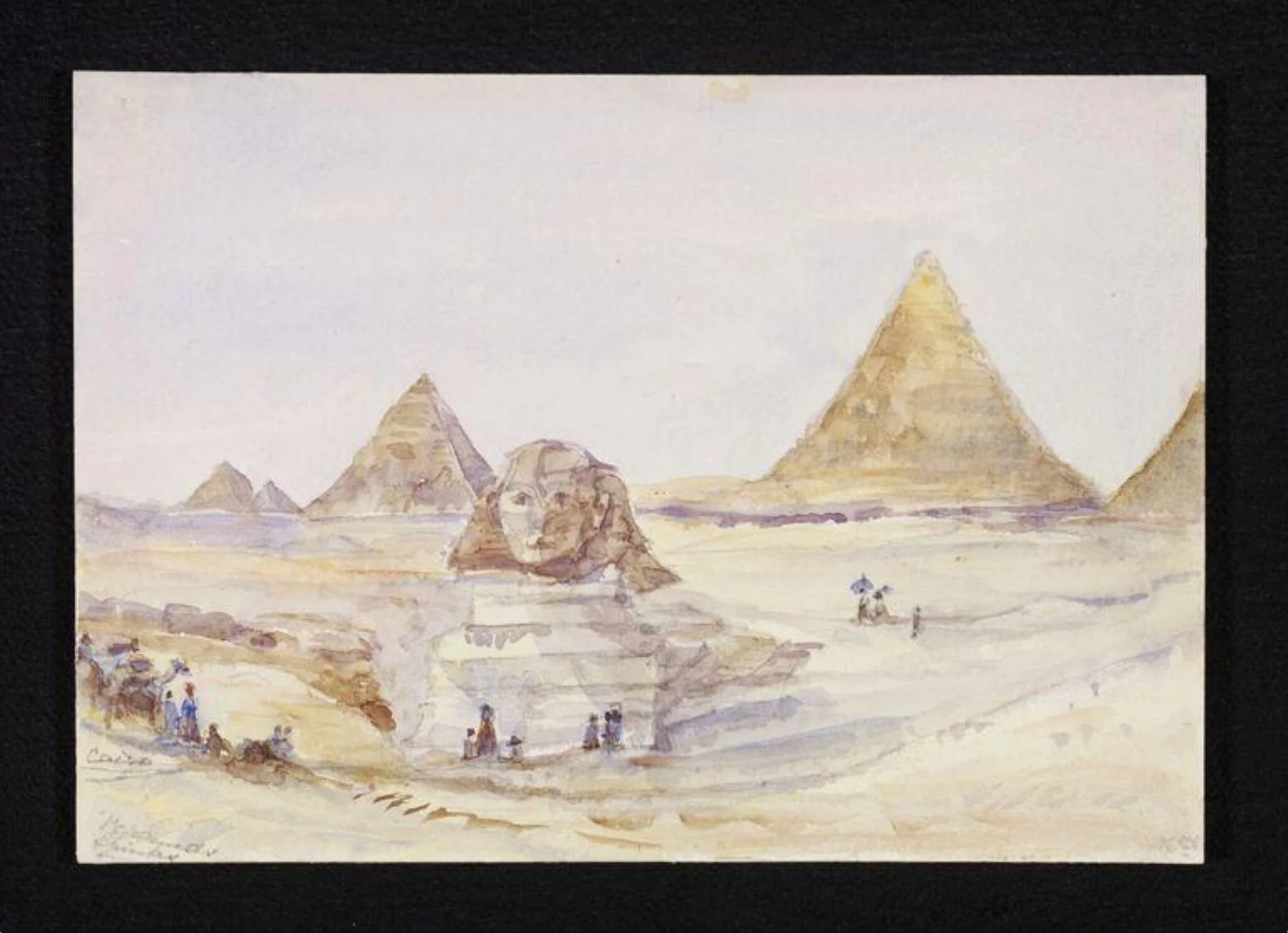 Pyramids and Sphinx