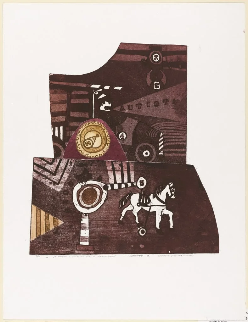 Untitled, by Paolo Carosone, ink, 1965