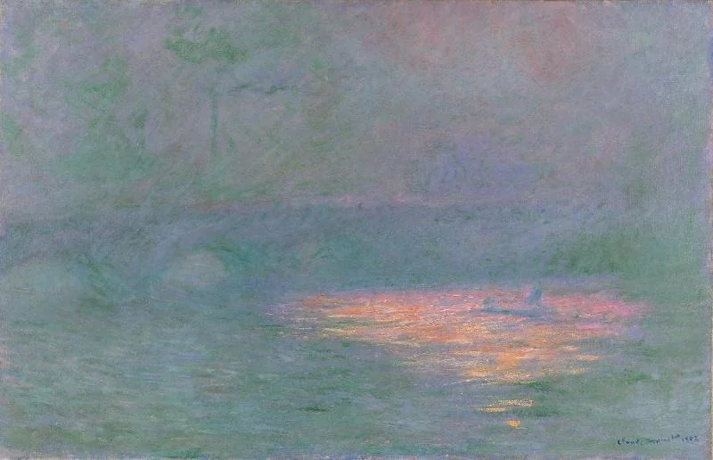 Le Pont de Waterloo, by Claude Monet, oil, 1902