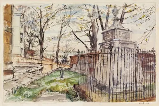 Hogarth's Tomb and Chiswick Reach