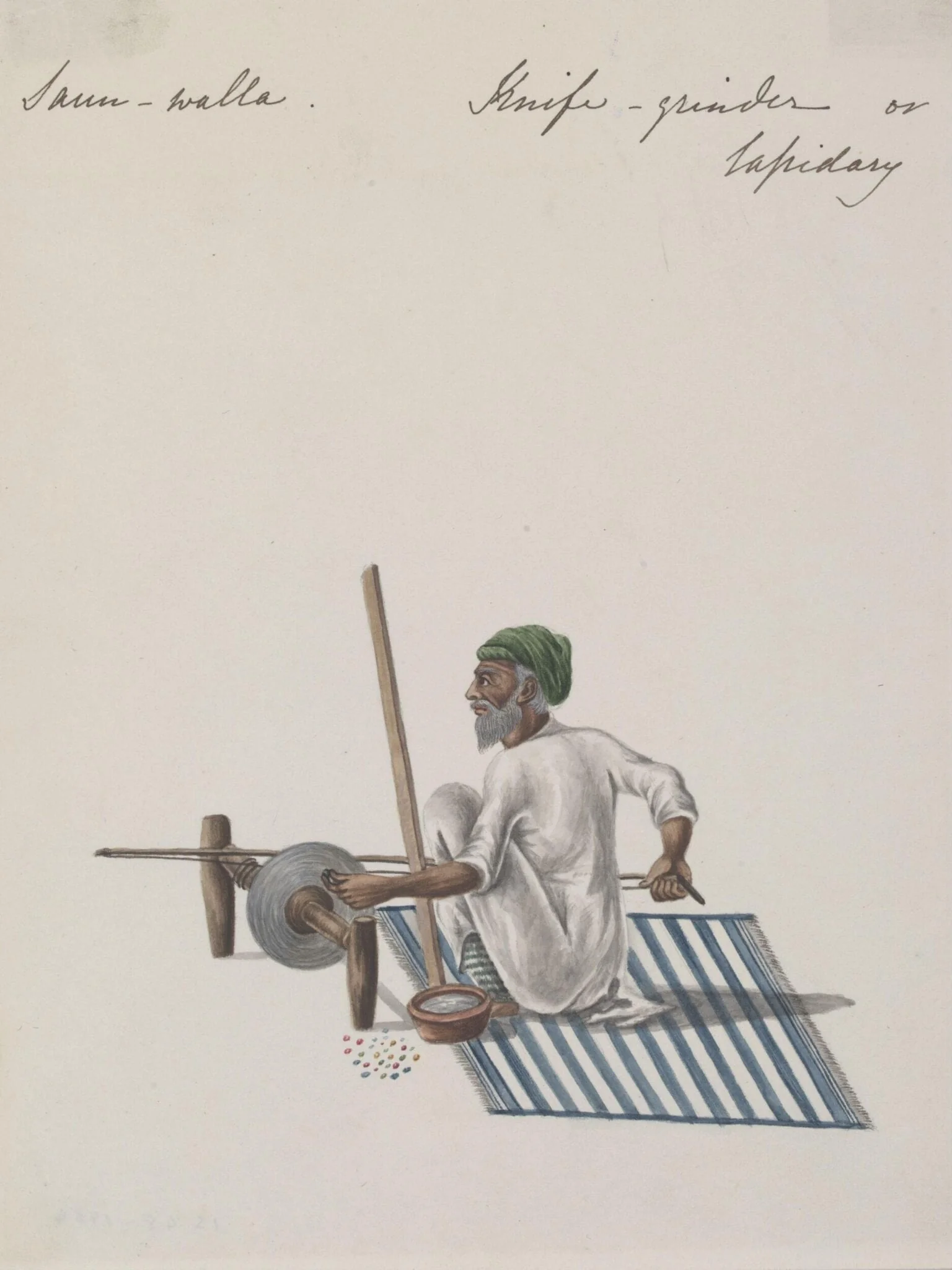 A lapidary, by Unknown, paint, 1826