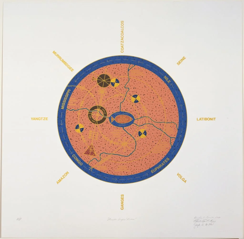 Untitled, by Estella Conwill Majozo, Joseph De Pace Houston Conwill, ink, 1991