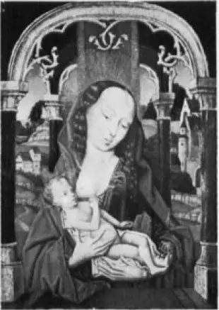 The Virgin Holding The Child with both Hands