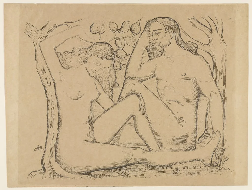 Untitled, by Aristide Maillol, ink, 1895