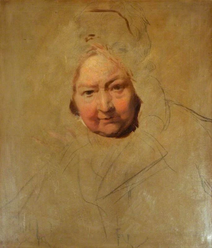 Head of an Old Lady, by Thomas Lawrence, oil, 1809