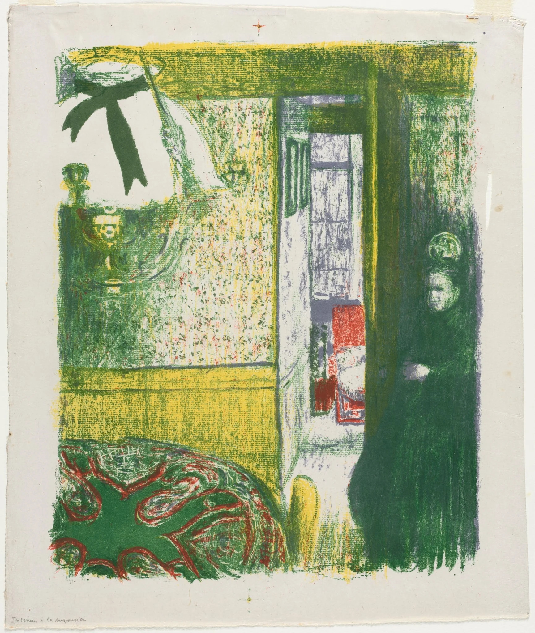 Interior with a Hanging Lamp