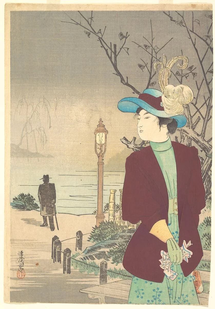 Untitled, by Tsuneshige, ink, 1900