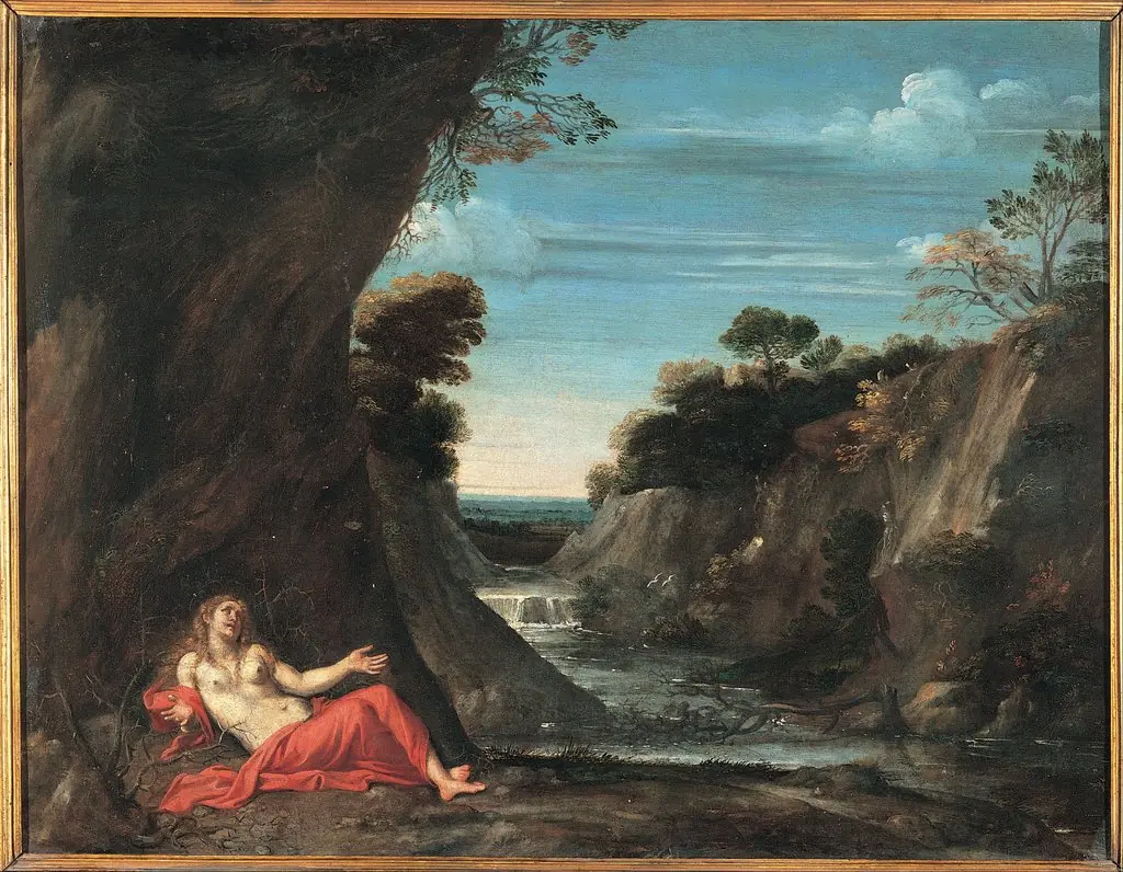Landscape with the penitent Magdalene
