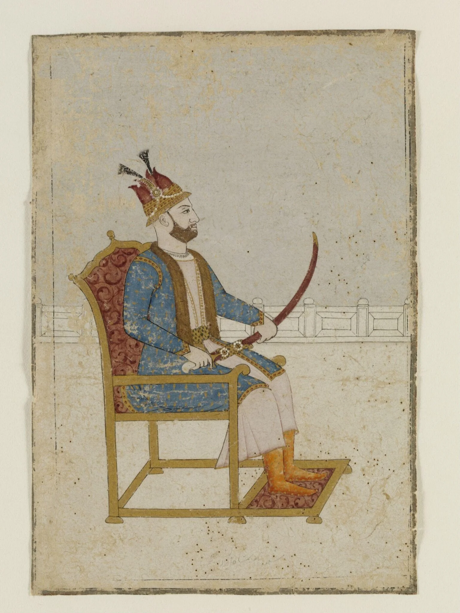 Nadir Shah, by Unknown, paint, 1770