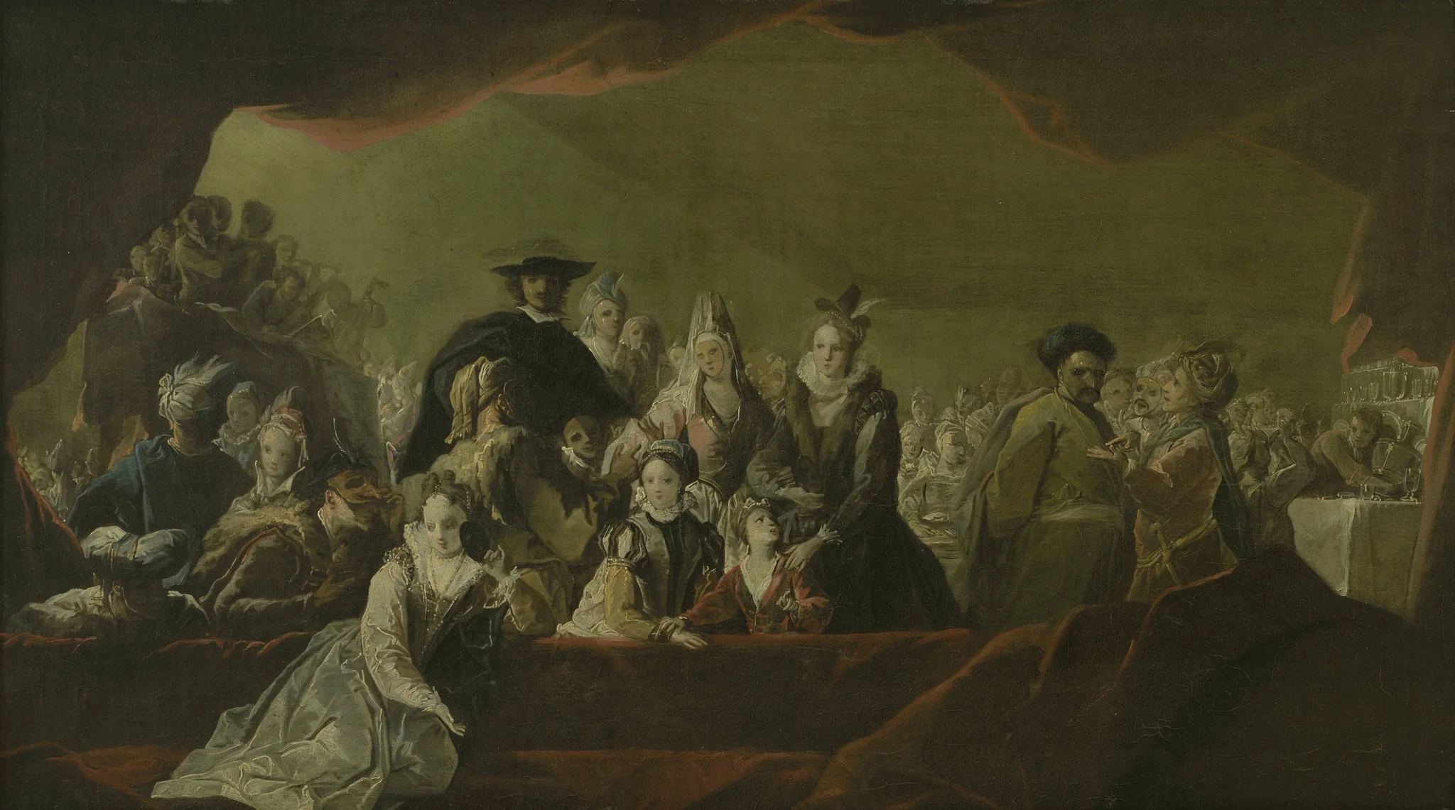 A Fancy-Dress Ball, by Unknown, 1707