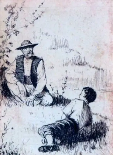 Ilustrație la romanul „Nada florilor” de M. Sadoveanu