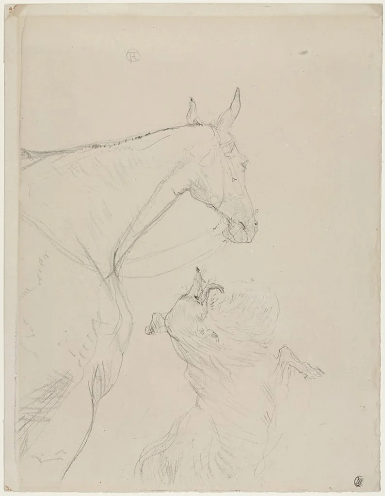 Untitled, by Henri de Toulouse-Lautrec, ink, 1898