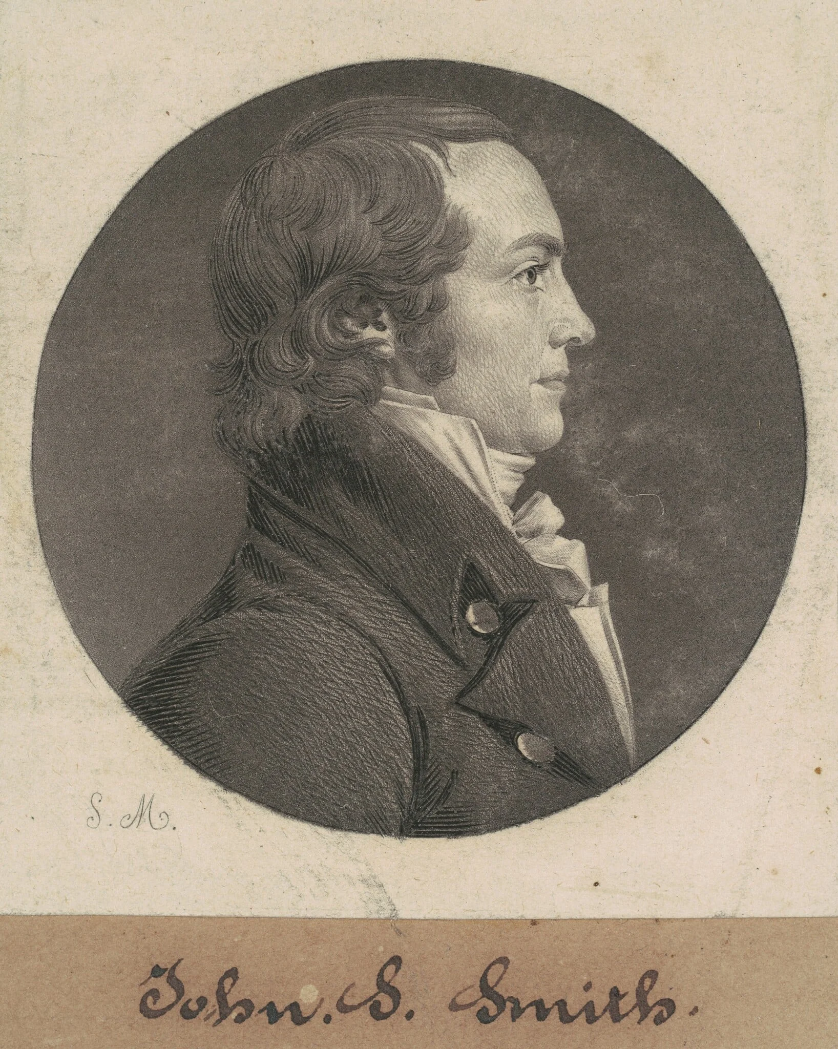 Alexander Smyth, by Charles Balthazar Julien Févret de Saint-Mémin, ink, 1807