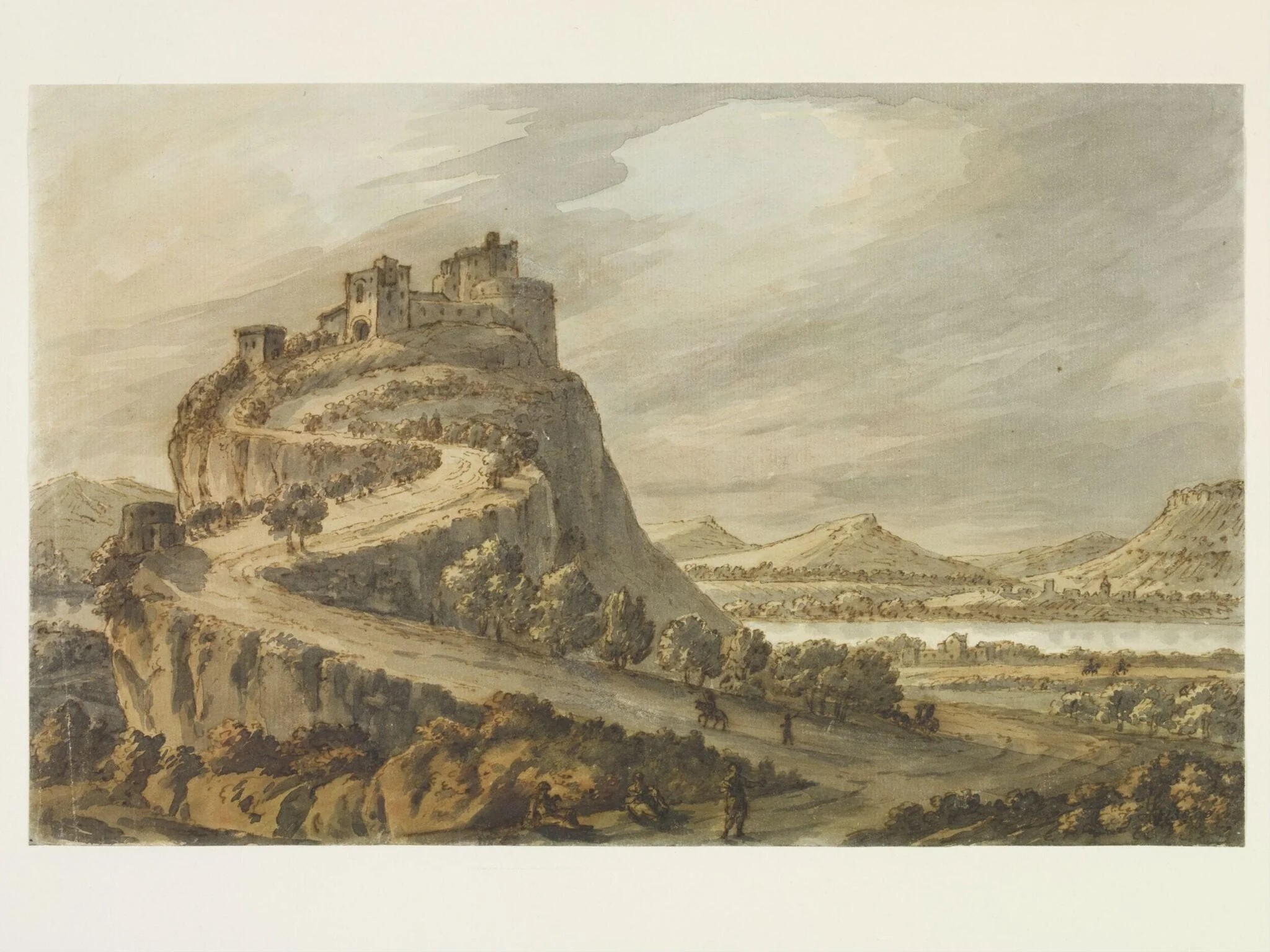 Rocky landscape with castle
