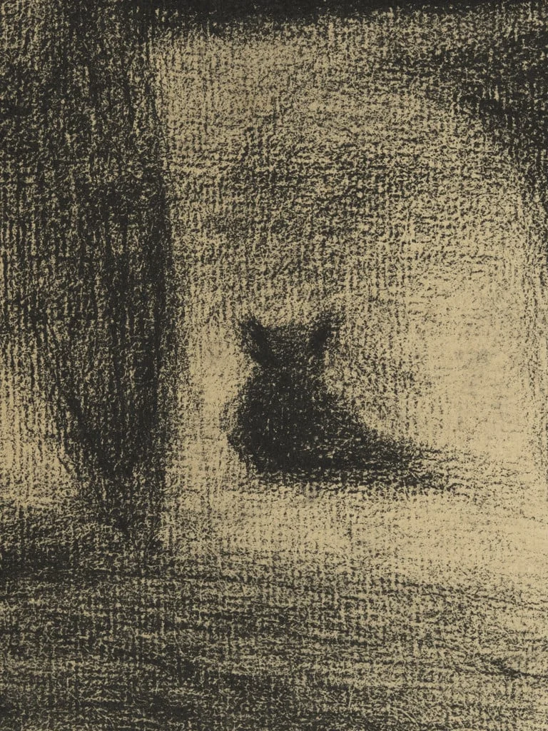 Untitled, by Georges Seurat, crayon, 1883