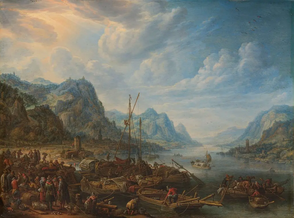 River view with landing stage