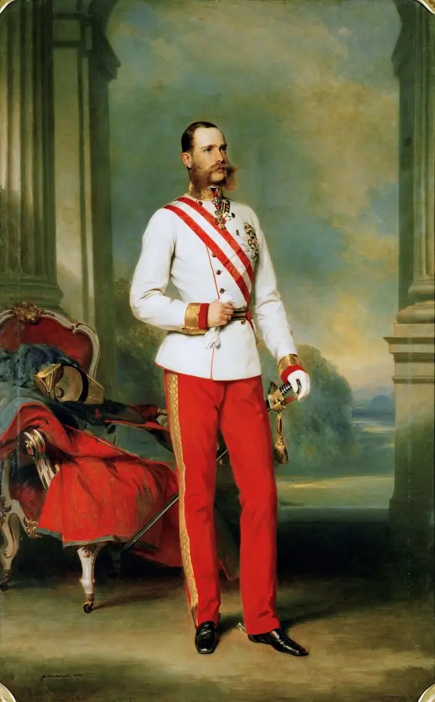 Franz Joseph I, Emperor of Austria wearing a Field Marshal uniform with the Great Star of the Military Order of Maria Theresa