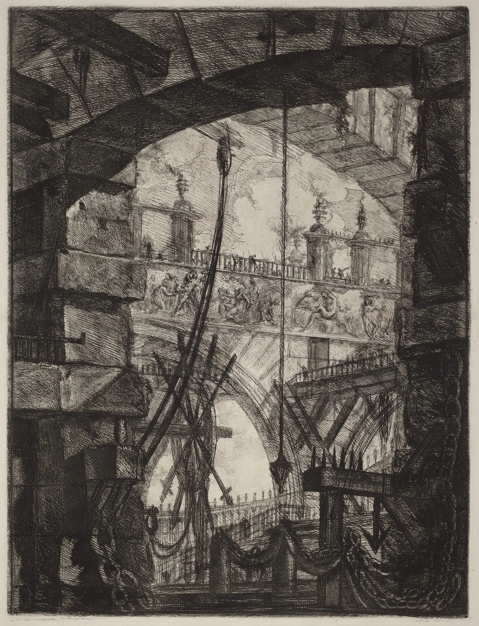 The Grand Piazza, by Giovanni Battista Piranesi, ink, 1784